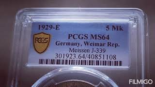 Die besten Weimar Republik Münzen von Pcgs auf Youtube [upl. by Kieran722]