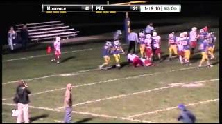 PBL Jesse Houtzel scores his second touchdown of game [upl. by Eniawd]