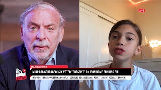 Dov Hikind Interviews Congresswoman Mini AOC Talk Israel Jews Iron Dome Funding Bill and Schumer [upl. by Ellehsyt]