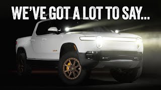 Rivian R1T vs Tesla Cybertruck Lighting Showdown  A Complete Lighting Tour from Back to Front💡 [upl. by Ahseeyt]