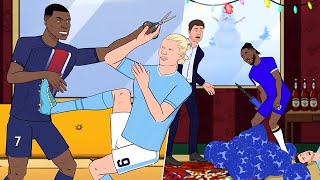 Football Does Secret Santa on Christmas Day [upl. by Ahsinak]