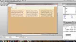 Dreamweaver cs 6 tutorial Fluid Grid layout  Part 1 [upl. by Tteragram]