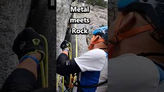 Metal meets Rock  Dry Tooling Switzerland climbingfun rockclimbing drytooling iceclimbing [upl. by Rillis]