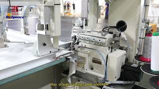 Richpeace 4side Overlock MachineFillet overlock overlocksewing [upl. by Norrehs769]