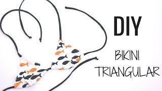 DIY BIKINI MUJER TRIANGULAR TUTORIAL Parte 2 [upl. by Ivetts]