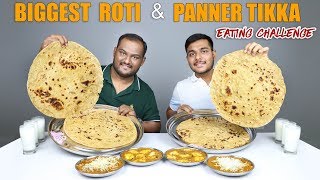 PANEER TIKKA amp ROTI EATING CHALLENGE  Punjabi Sabji amp Roti Eating Competition  Food Challenge [upl. by Robma]