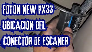 Donde está el conector de escaner DLC del Foton GRATOUR [upl. by Aelam103]