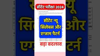 बड़ा बदलाव 🤦‍♂️Ctet New Syllabus Exam Pattern 2024  Ctet new exam pattern 2024ctet dec 2024 ctet [upl. by Charo959]