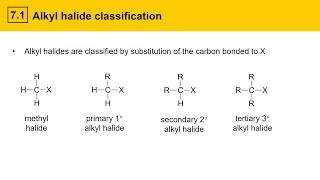 71 Alkyl halide classification [upl. by Dolph]