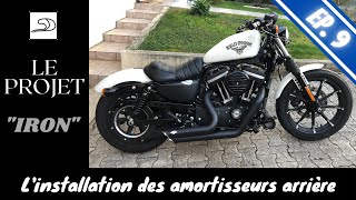 Episode 9  Comment installer des amortisseurs courts sur un sportster [upl. by Eiryt]