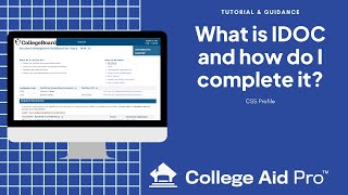 What is IDOC and how do I complete it [upl. by Ephraim39]