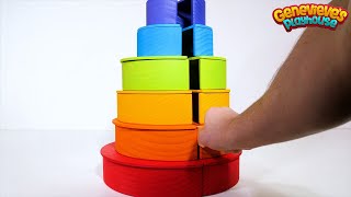 Rainbow Learning Blocks for Toddlers and Kids [upl. by Ayouqat]