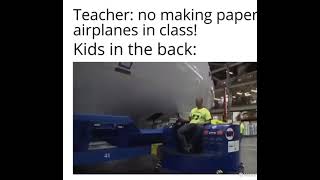 No making paper airplanes in class  the kids at the back😆👌 [upl. by Tallula688]