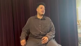 WATCH NOW Tyler Belo talks about ‘Hamilton’ tour in Greensboro [upl. by Areek661]