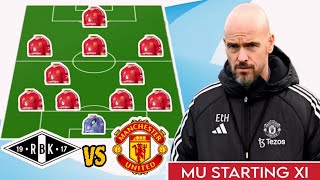 Rosenborg VS Manchester United  Club Friendly Match  Man United Potential Starting Lineup [upl. by Ima202]