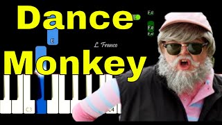 DANCE MONKEY  TONES AND I EASY Piano Tutorial [upl. by Demmahom]