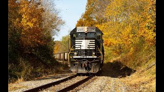 Chasing Coal Trains on the Kanawha River Railroad [upl. by Bartolome842]