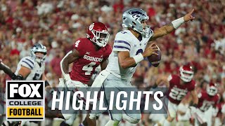 Oklahoma vs Kansas State Highlights  CFB on FOX [upl. by Shaina365]