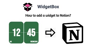 How to add widgets to Notion [upl. by Herson352]