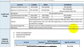 Mcb bank credit card details 2024Mcb credit card informationsMCB BANK CREDIT CARD APPLY ONLINE [upl. by Devy450]