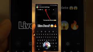 Chrome Incognito History Delete Permanent 😱🔥  Live Proof  shorts students ai [upl. by Aprile]