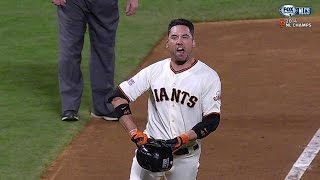 2014 NLCS Gm5 Ishikawa sends Giants to World Series with homer [upl. by Brownley514]