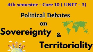 Political debates on Sovereignty and Territoriality [upl. by Snoddy]