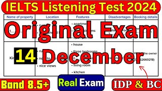 16 November 2024 IELTS Listening Test With Answers  IELTS EXAM  IDP amp BC [upl. by Kcirdaed284]