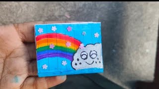 Part 2 ll Handmade Diary ll Vlog With Manvi ll Making Mini Diary [upl. by Ulita]