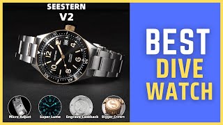 Best Dive Watch  S434 Automatic NH35A Movement Diver Men Watch Review in 2024 [upl. by Atiras775]