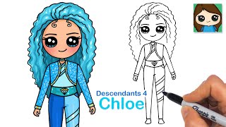 How to Draw Chloe Charming  Descendants 4  The Rise of Red [upl. by Brina]