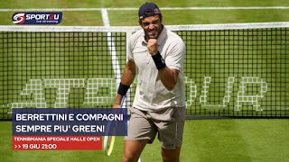 TennisMania Speciale Halle Open Berrettini e compagni sempre più green [upl. by Nadeau112]