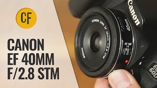 Canon EF 40mm f28 STM lens review with samples Fullframe and APSC [upl. by Aicenev833]