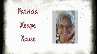 Patricia Heape Rouse Funeral Service [upl. by Chae]