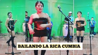 Chanchona Los parranderos de morazan bailando la rica cumbia [upl. by Namyaw]