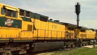 CNW Dash 9 8701 and 8646 stored at IRM [upl. by Alyakcm828]