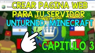 CREAR UNA PAGINA WEB PARA TU SERVIDOR DE UNTURNEDMINECRAFTETC 3 [upl. by Ayama]