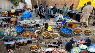 Afghanistan Biggest Traditional marriage ceremony  Cooking Kabuli Pulao in remote village [upl. by Gaby]