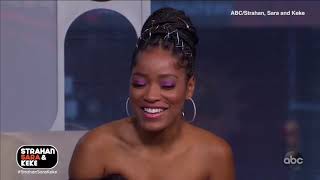 Video Keke Palmer reveals if shes going on a date with Mike Johnson [upl. by Yttam]