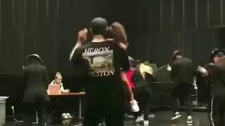 Chris Brown practicing choreography with DAUGHTER [upl. by Weinstock919]