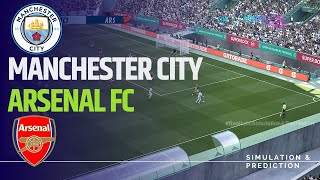 Manchester City vs Arsenal Premier League 2425 Match Video Game Simulation [upl. by Euqinue966]