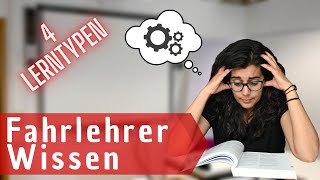 Fahrlehrerwissen 4 Lerntypen Pädagogik 101 [upl. by Engedus]