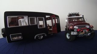 RC Trailer Camping car handmade  Scale 110 [upl. by Selene]