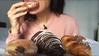 EATING Chocolate Croissants amp Donuts 🍩🥐 Eating ShowEating SoundsASMR [upl. by Capello]