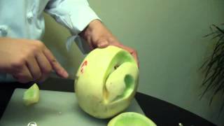 Chef Mikes Honeydew Melon Swan [upl. by Jadd503]