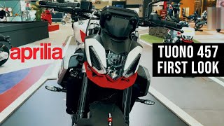 Aprilia Tuono 457 First Look Fully Revealed [upl. by Mcnally]