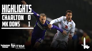 HIGHLIGHTS  MK Dons 1 Charlton 0 [upl. by Stephani]