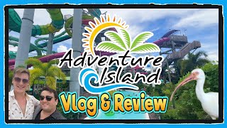 ADVENTURE ISLAND Vlog amp Review Busch Gardens Waterpark in Tampa Bay FL [upl. by Gupta757]