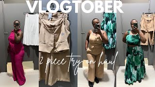 LEGIT Stores 2 piece try on haul  fitting room diaries  Vlogtober Ep 15  South African YouTuber [upl. by Aerol]