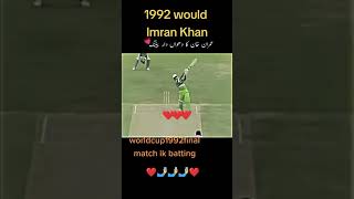 Unforgettable Moments Imran Khans Iconic Batting in the 1992 World Cup [upl. by Nnaid]